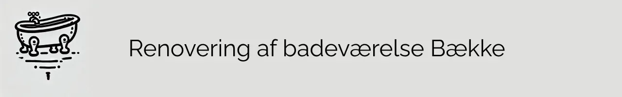 Renovering af badeværelse Bække